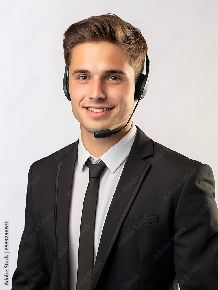 Call center employee / Customer service representative 15 (Male / Caucasian Heritage) Call center employee / Customer service representative 15 (Male / Caucasian Heritage)