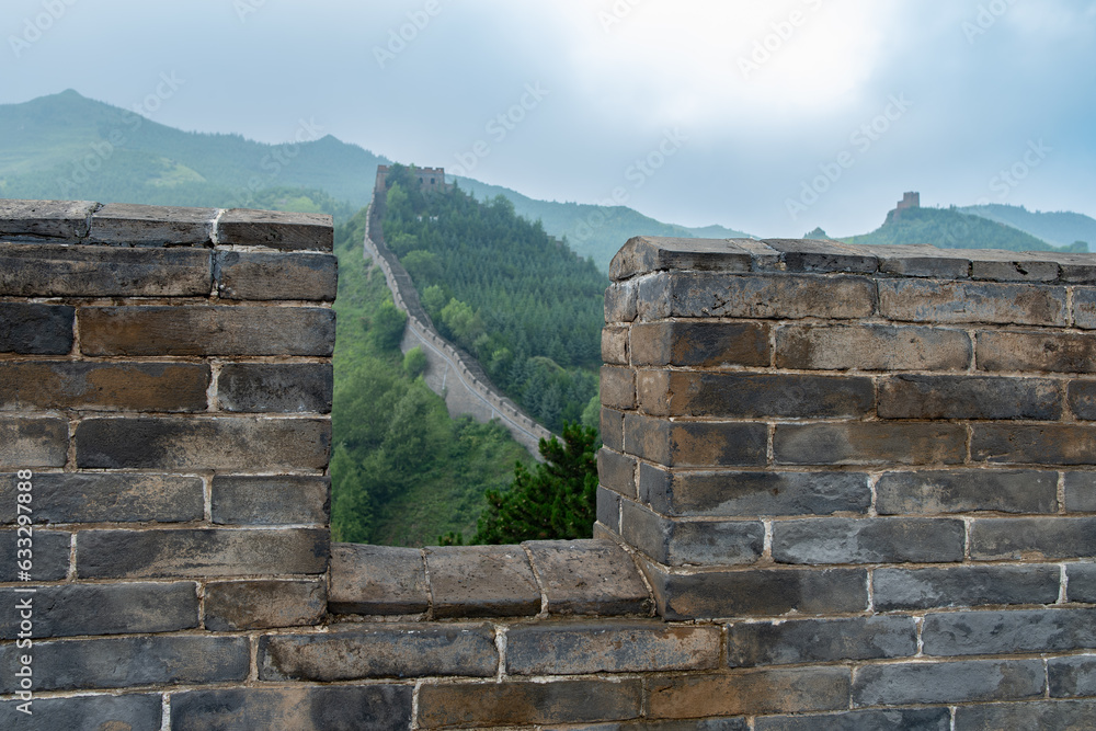 part of the Chinese Great Wall at horizontal composition