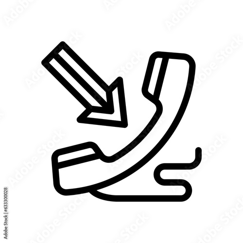 incoming call line icon