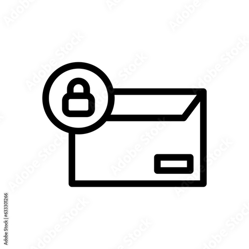 padlock line icon