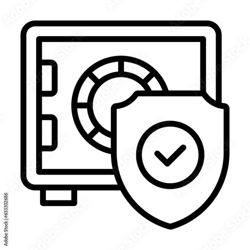 safe box outline icon