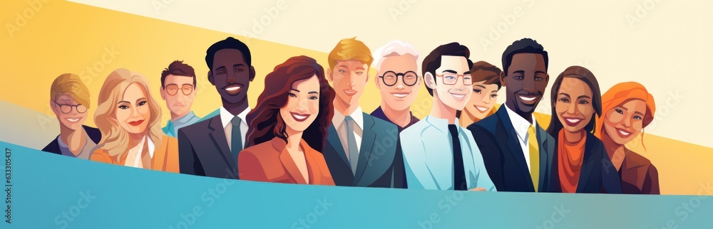 Diversity and inclusion poster. Diversity, equity and inclusion concept. Generative AI Diversity and inclusion poster. Diversity, equity and inclusion concept. Generative AI
