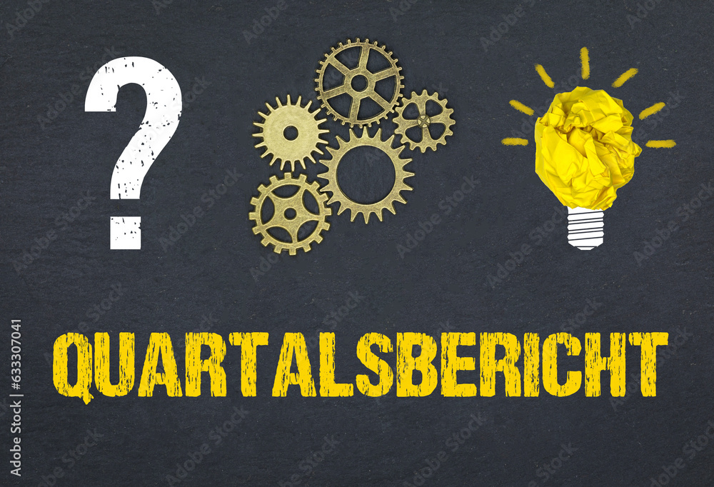 Obraz premium Quartalsbericht