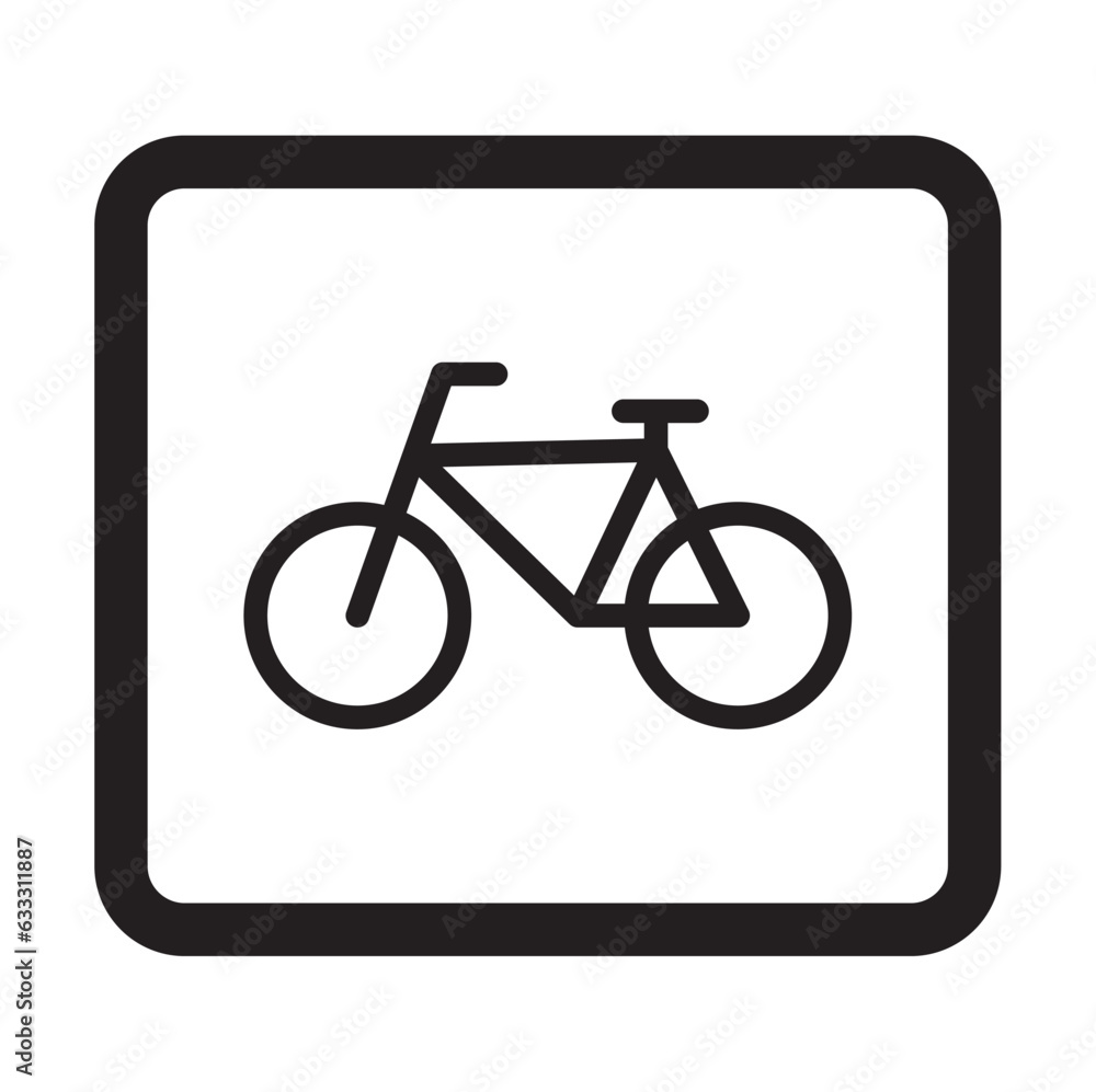 Bicycle icon, Simple means of transportationt Related Vector Line Icons. Transportation icon illustration with simple line design isolated on white background. Bicycle icon, Simple means of transportationt Related Vector Line Icons. Transportation icon illustration with simple line design isolated on white background.