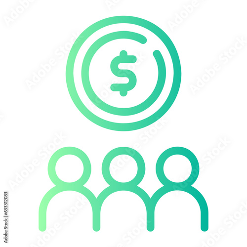 mutual gradient icon