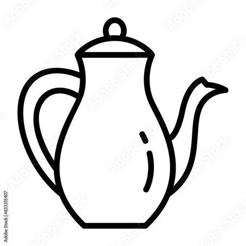 Teapot vessel, Kettle, Tea brewer, Infuser, Beverage container icon