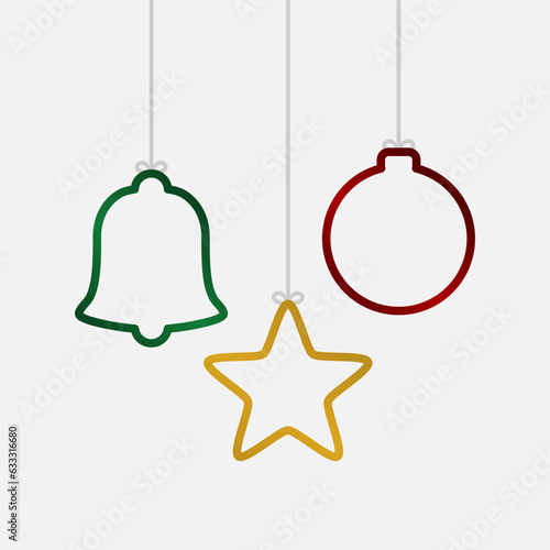 drei weihnachtliche Aufhänger
