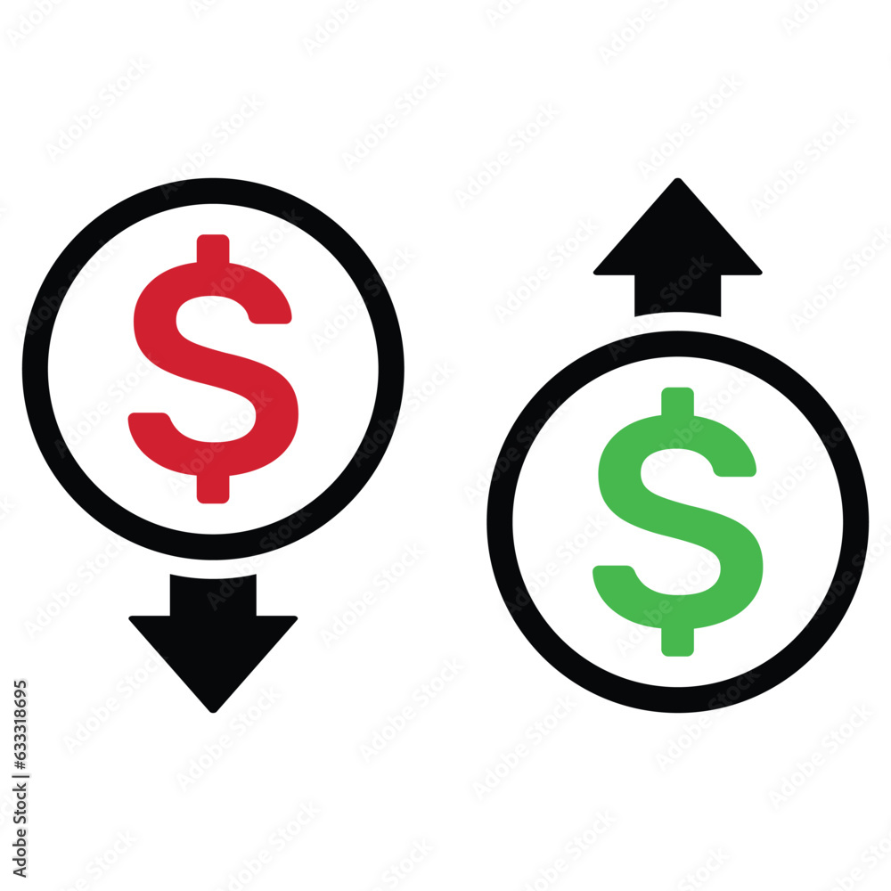 U.S.D Dollar cost Icon design and vector illustration. U.S.D Dollar cost Icon design and vector illustration.