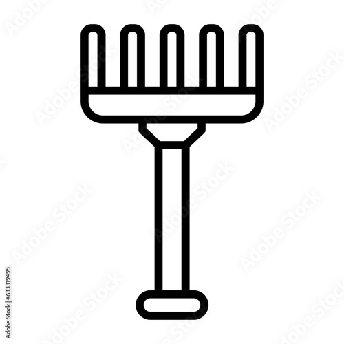 Garden tool, Leaf rake, Yard tool, Leaf gatherer, Gardening implement icon