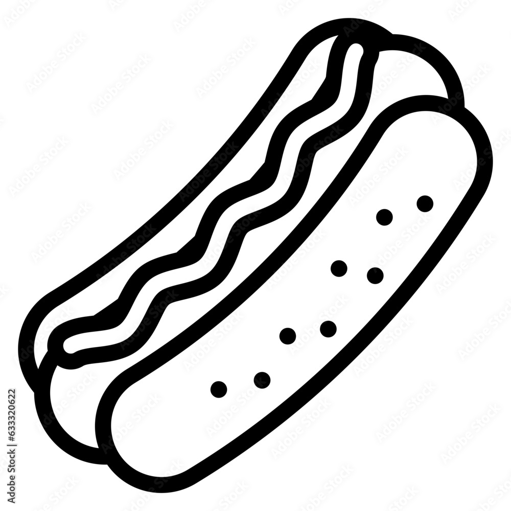 Frankfurter, Wiener, Sausage, Dog, Bunned meat icon Frankfurter, Wiener, Sausage, Dog, Bunned meat icon