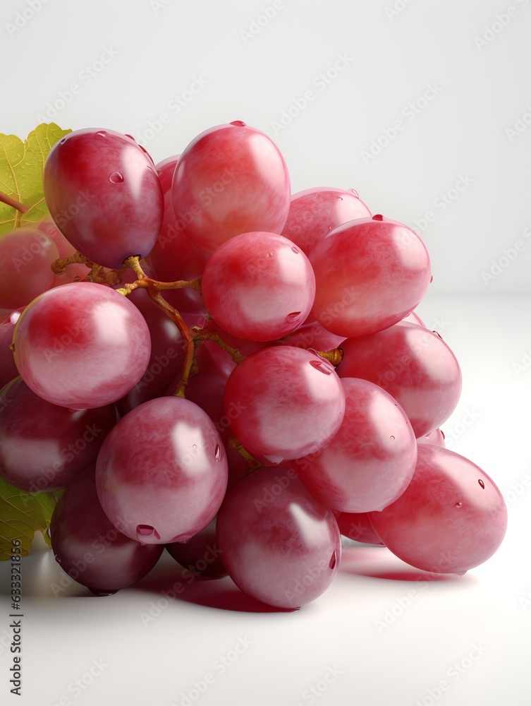 Fototapeta premium realistic fruits in white background