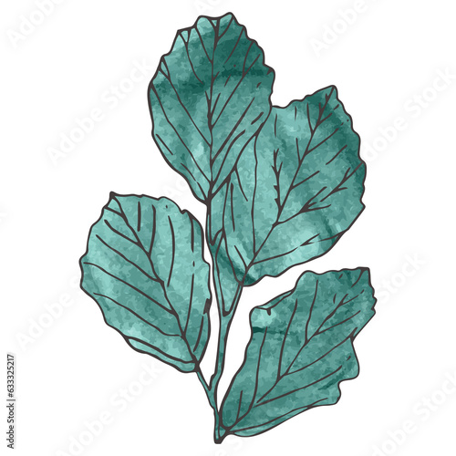 Digital png illustration of gray leaves on transparent background