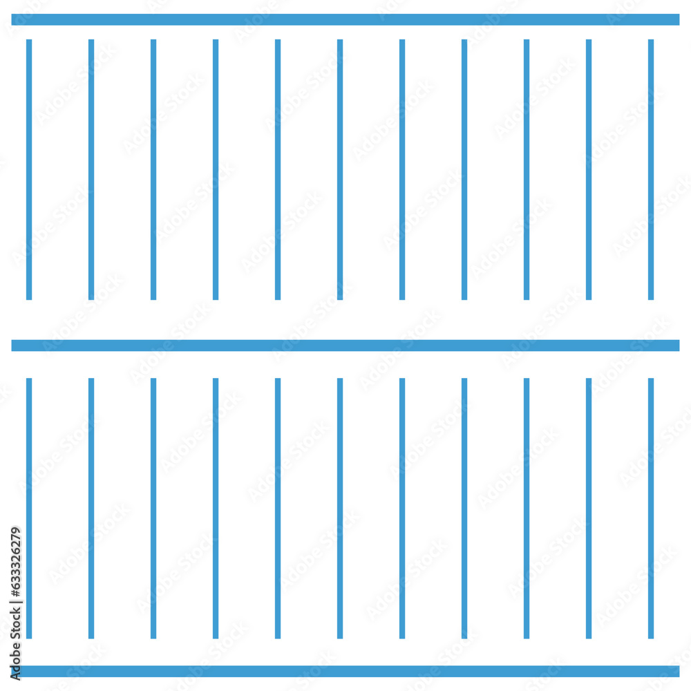 Digital png illustration of two rows of blue parallel lines on transparent background Digital png illustration of two rows of blue parallel lines on transparent background