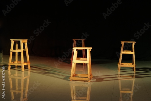 Artistic set of art performance