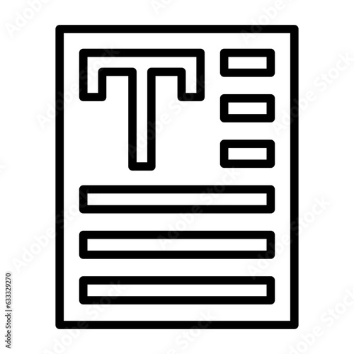 Document, Written record, Data file, Informational document, Written content icon