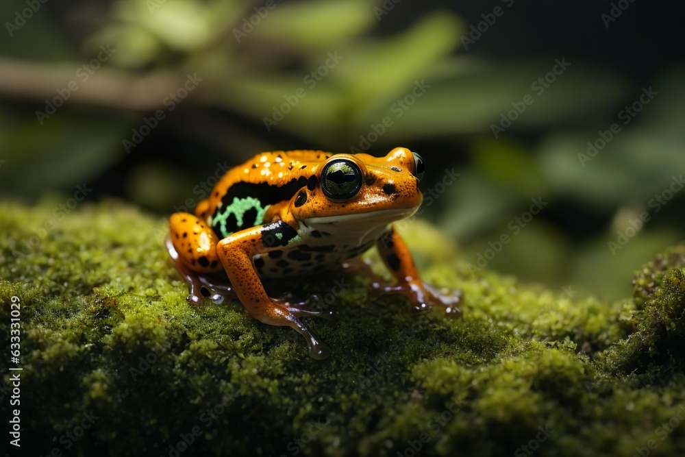 Fototapeta premium frog on the grass