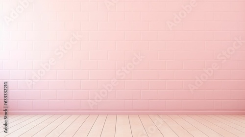 A simple empty wall in pastel pink with Light and shadow on the wall in random order Generative AI