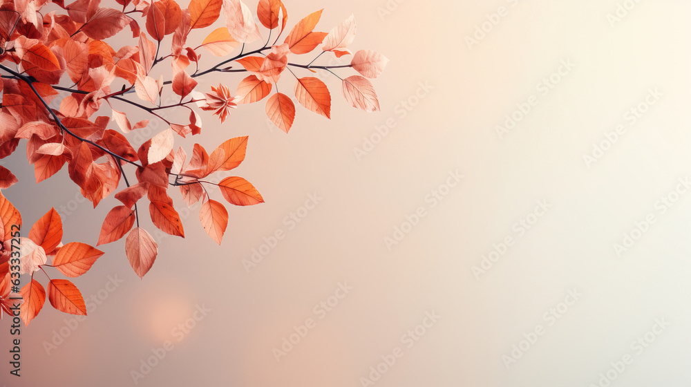 a minimalist autumn background with copy space a minimalist autumn background with copy space