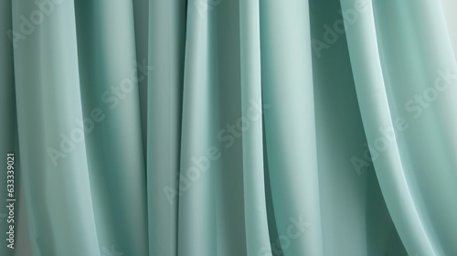 Modern blackout curtains close up. Front view. Minimalism. Generative AI