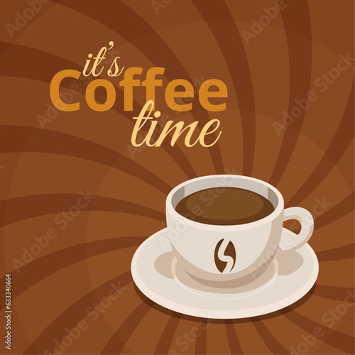 Happy international coffee day concept design pattern background  vector illustration. Eps 10.
