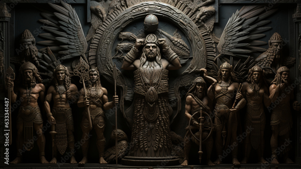 Mythical Pantheon: Depictions of Sumerian Deities