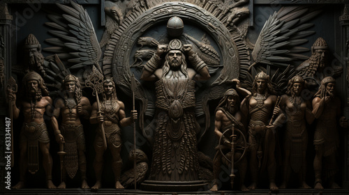 Mythical Pantheon: Depictions of Sumerian Deities © Adriano