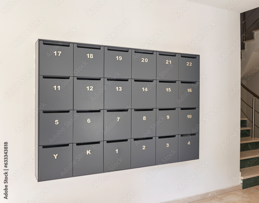 House interior and exterior letter box. Home style. House interior and exterior letter box. Home style.