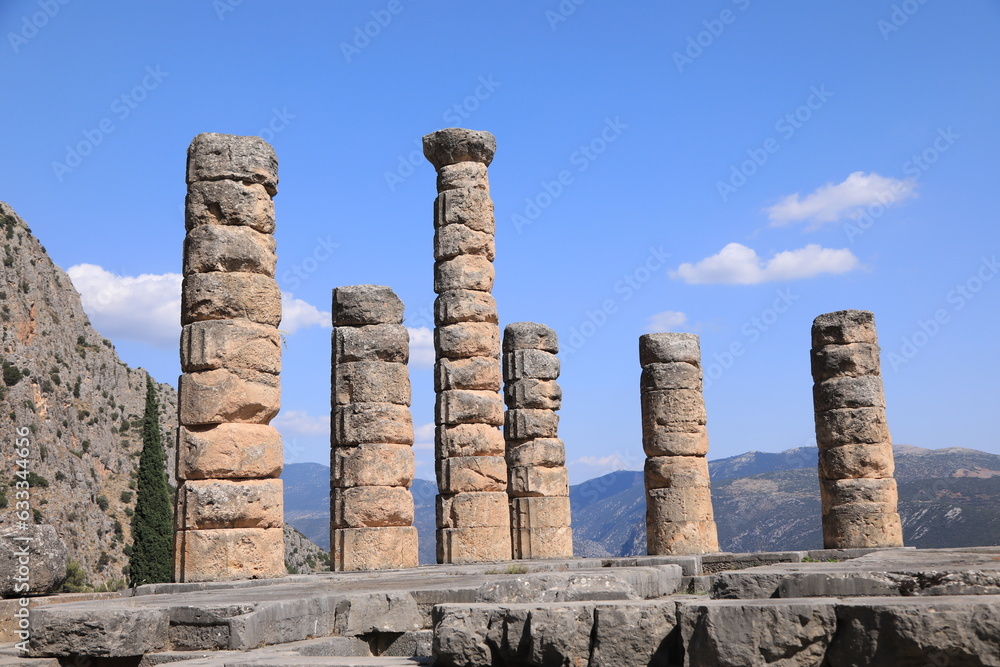 delfi, delphi ruins, greece