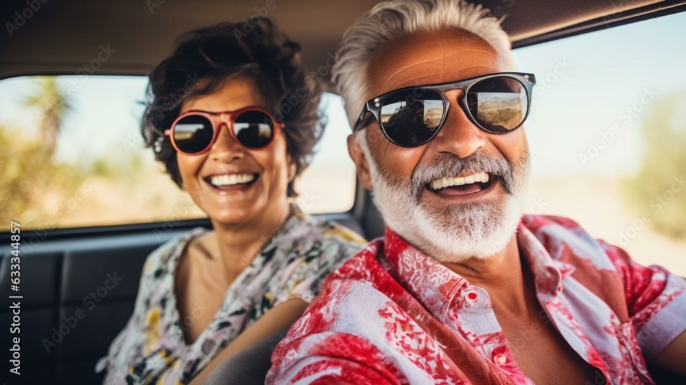 Obraz premium Happy retired couple