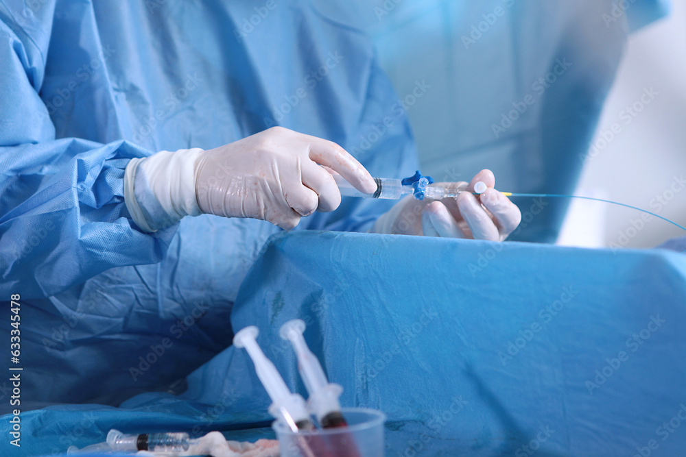 Surgery on blood vessels. Endovascular surgery. Surgical interventions on blood vessels