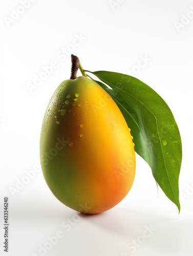 realistic fruits in white background