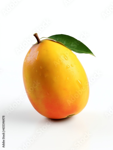 realistic fruits in white background