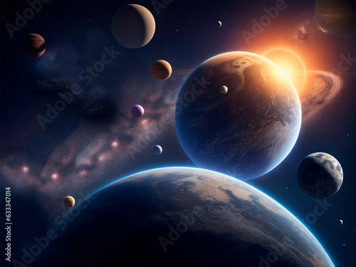 planet in space
