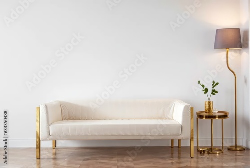 modern living room with lamp