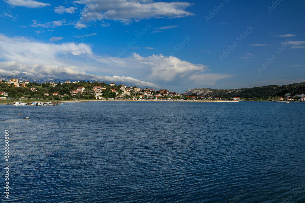 View of the town of Lopar on the island of Rab