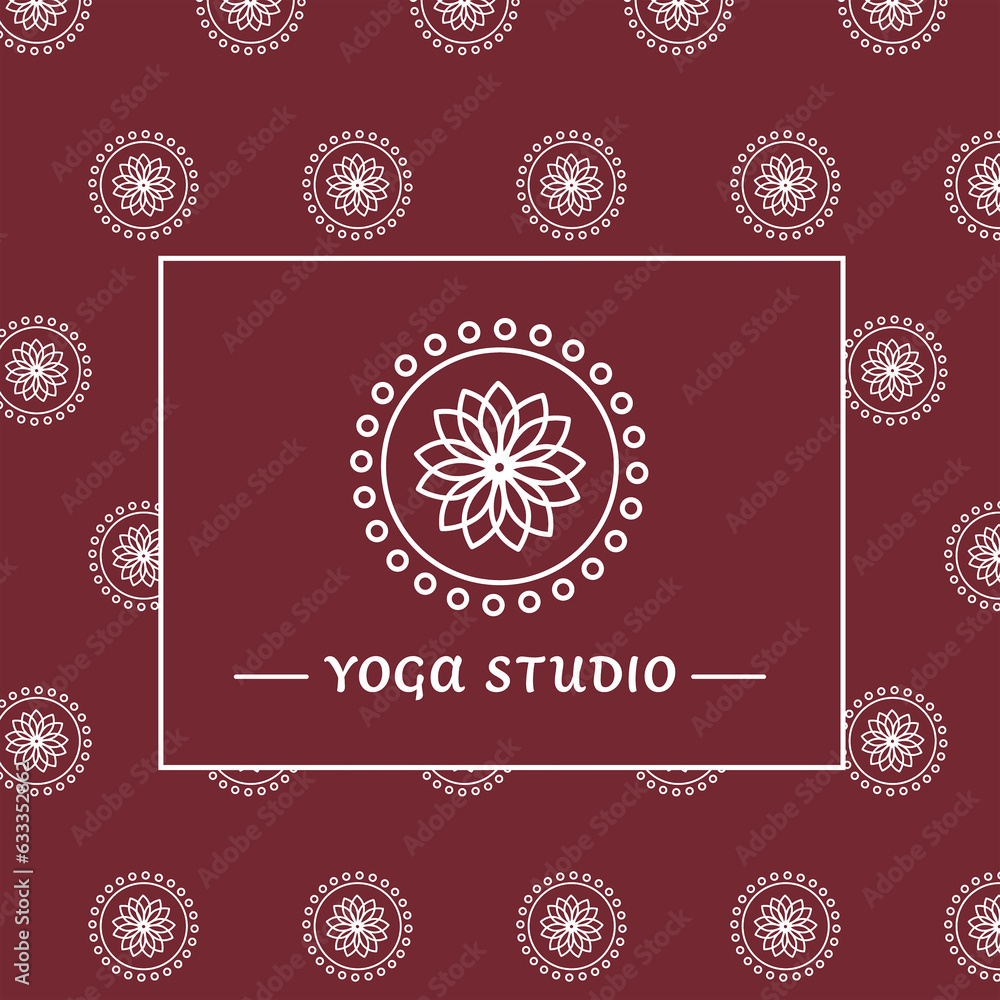Digital png illustration of flower shapes with yoga studio text on transparent background Digital png illustration of flower shapes with yoga studio text on transparent background