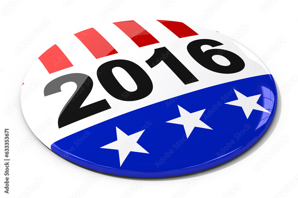 Digital png photo of badge with flag of usa and number 2016 on transparent background Digital png photo of badge with flag of usa and number 2016 on transparent background