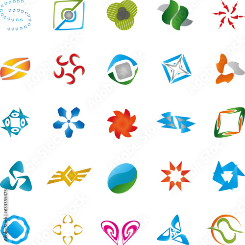 Große Sammlung von Logos, Logo, Multimedia, Dienstleistungen, Buttons, Firmenlogo