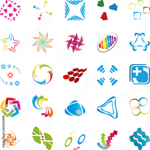 Große Sammlung von Logos, Multimedia, IT, Dienstleistungen, Buttons, Icons, Zeichen