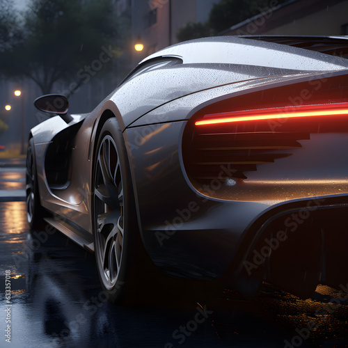 Supercar high-end exclusive Hyper-realistic textures dyna generative AI