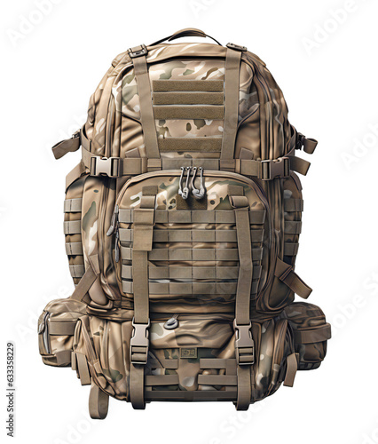 Backpack on Transparent Background