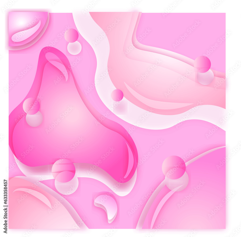 Digital png illustration of pink shapes on transparent background