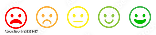 Set Of Feedback Emoticons