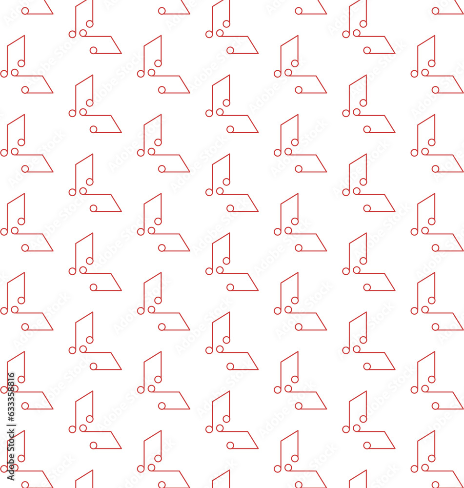 Obraz premium Digital png illustration of red notes pattern on transparent background