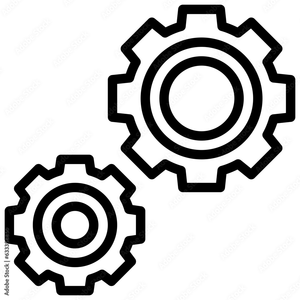 gear line icon,linear,outline,graphic,illustration gear line icon,linear,outline,graphic,illustration