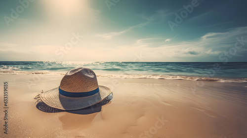 travel holiday beach ocean sun generative AI