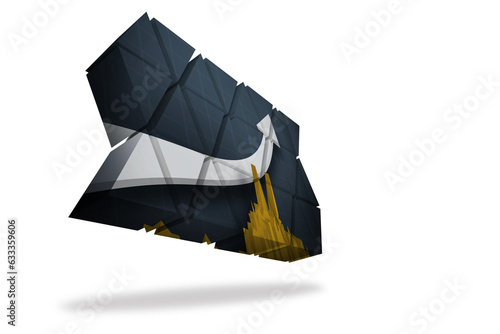 Digital png illustration of shapes with arrow and diagram on transparent background