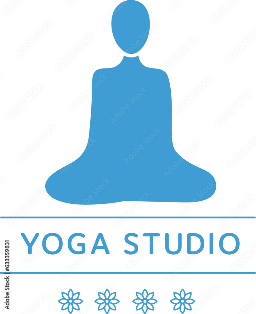Digital png illustration of yoga studio text and man sitting on transparent background Digital png illustration of yoga studio text and man sitting on transparent background