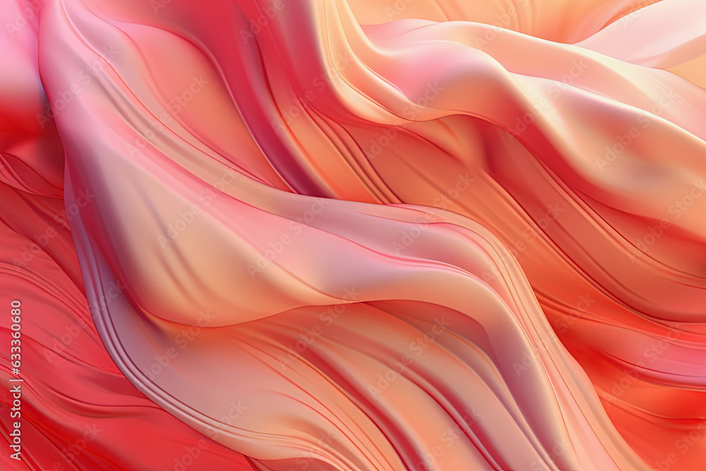 Abstract technological background with gradient curves, pink, red Abstract technological background with gradient curves, pink, red