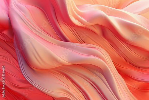 Abstract technological background with gradient curves, pink, red